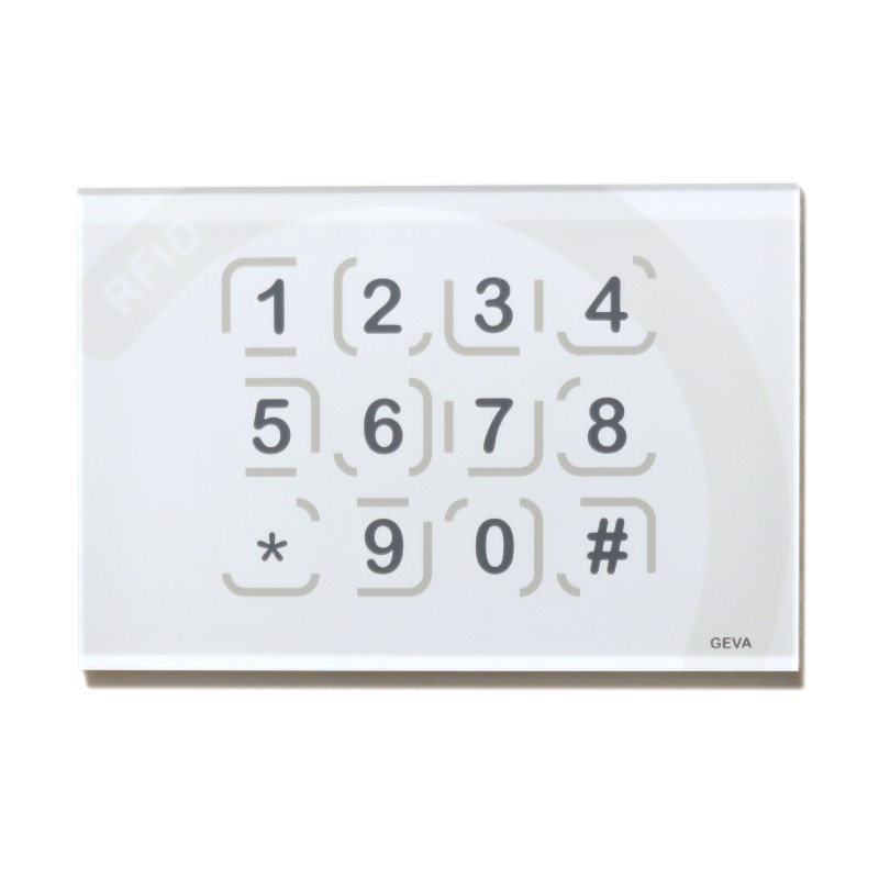 Pannello in vetro TR20 con tastiera touch e RFID